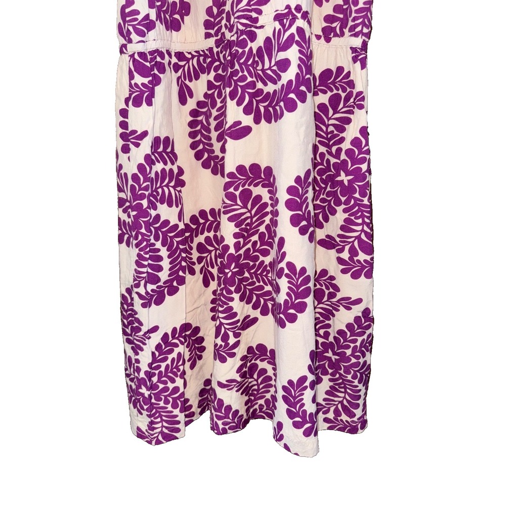 Antonio Melani Womens size 12 midi Alexa Dress purple Floral sleeveless tropical - Picture 5 of 7